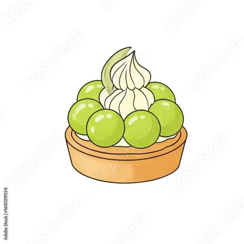 green grape muscat dessert