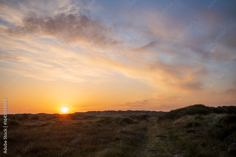 Obraz premium sunrise over the dunes