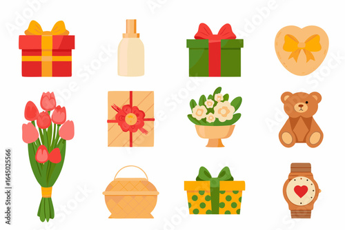 Celebrate moments with vibrant gifts, beautiful flowers, a cuddly teddy bear, a stylish watch, and elegant gift baskets perfect for any special occasion.
