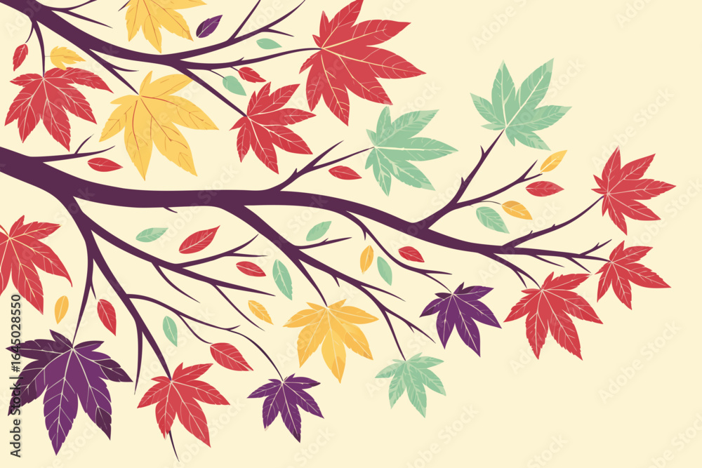 Fototapeta premium autumn leaves background