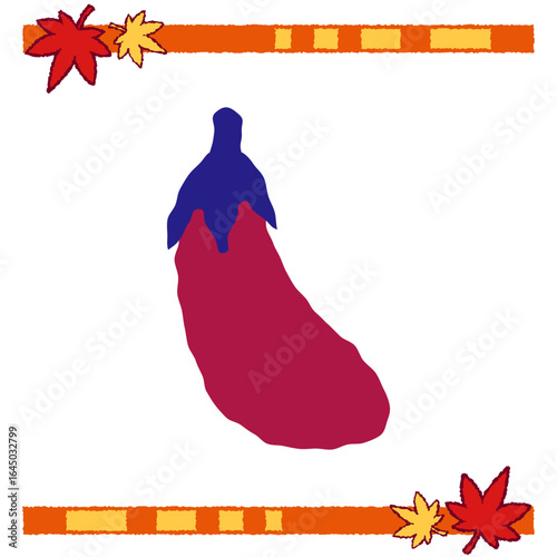 Simple Flat Illustration of Eggplant Vegetable