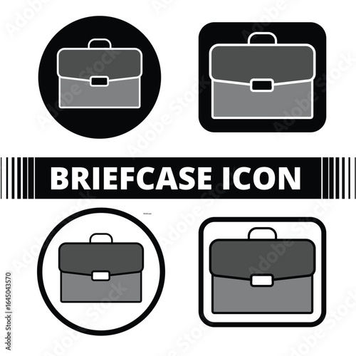 Minimal Briefcase Icon – Clean Vector for Business & Career