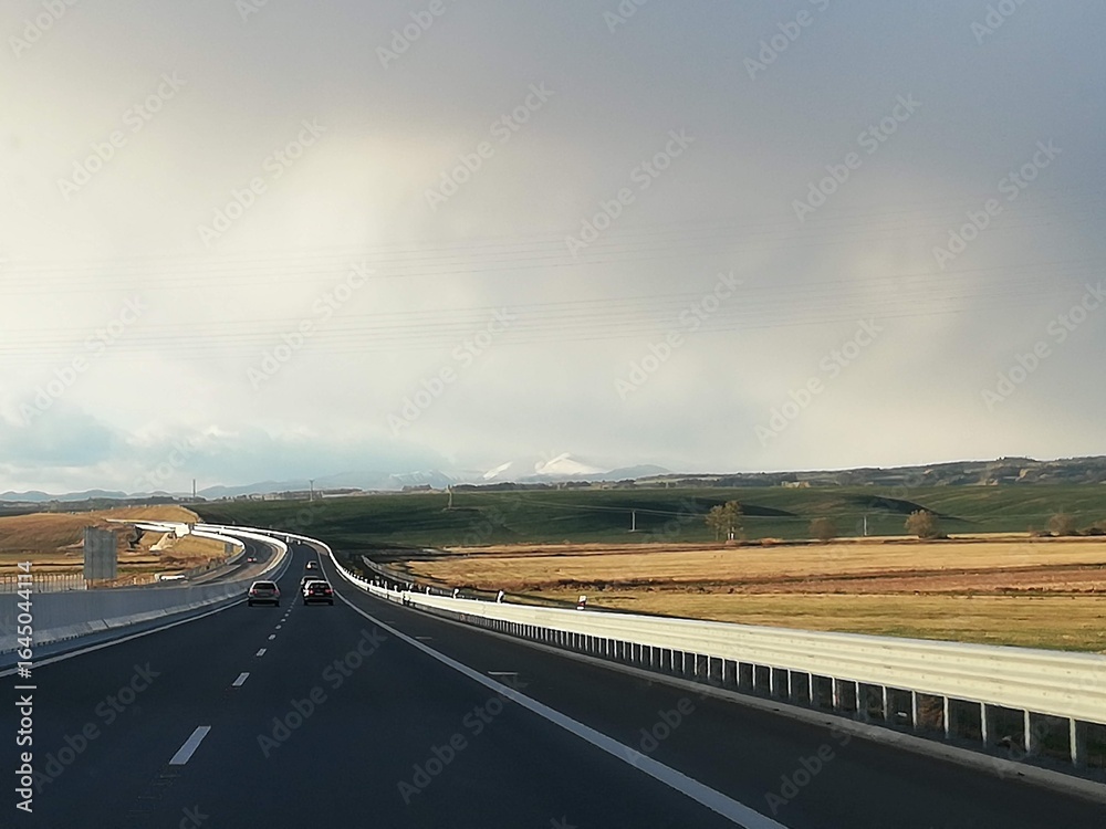 Fototapeta premium driving on highway
