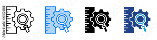 Evaluation icon set multiple style collection