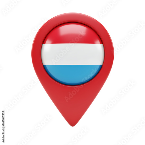 Free Download Luxembourg Flag Map Pointer Symbol On Transparent Background - GFXLoad