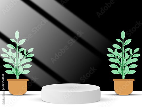 Minimalist White Wall Illustration