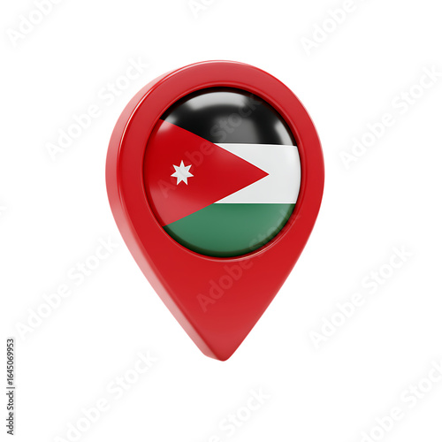 3D Jordan location marker isolated transparent background Free Download 3D Jordan location marker isolated transparent background - GFXLoad