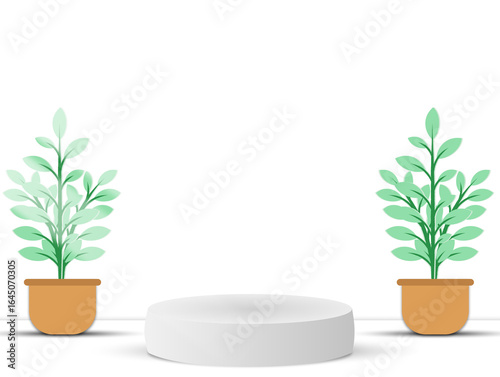 Minimalist White Wall Illustration