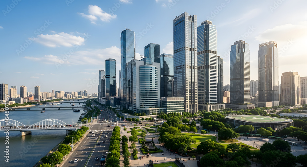 Obraz premium skyscrapers in dubai united arab emirates