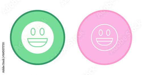 Smiling Face with Open Mouth Icon Design