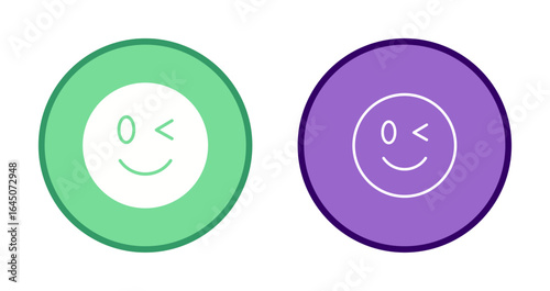 Winking Face Icon Design