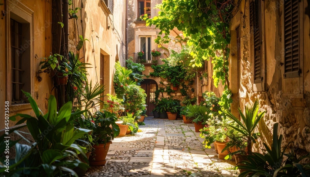 Fototapeta premium narrow street in the old town