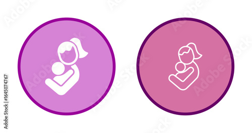 Mother and Child Icon Design
