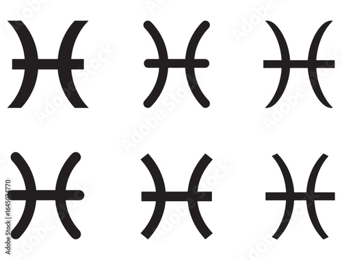 PISCES ZODIAC SIGN SILHOUETTE
