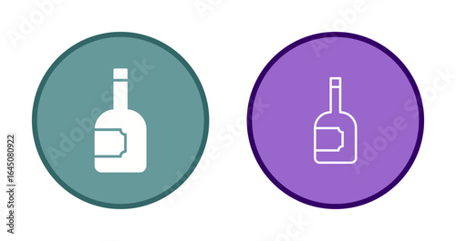 Wine Bottle Icon Design