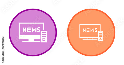 TV News Icon Design