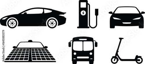 Diverse alternative energy sources for vehicles silhouette design