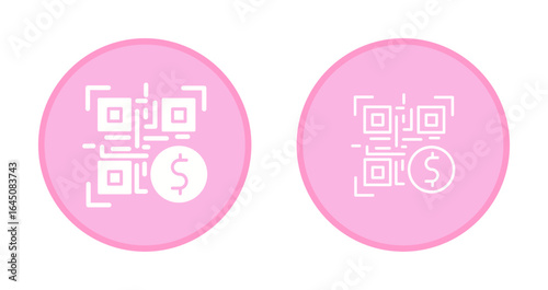 QR Code Payment Icon Design