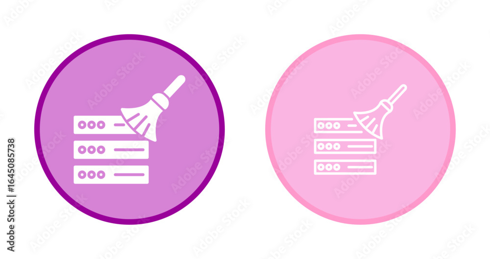 Fototapeta premium Data Cleaning Icon Design