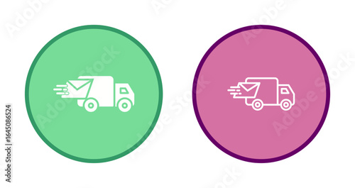 Mail Truck Icon Design