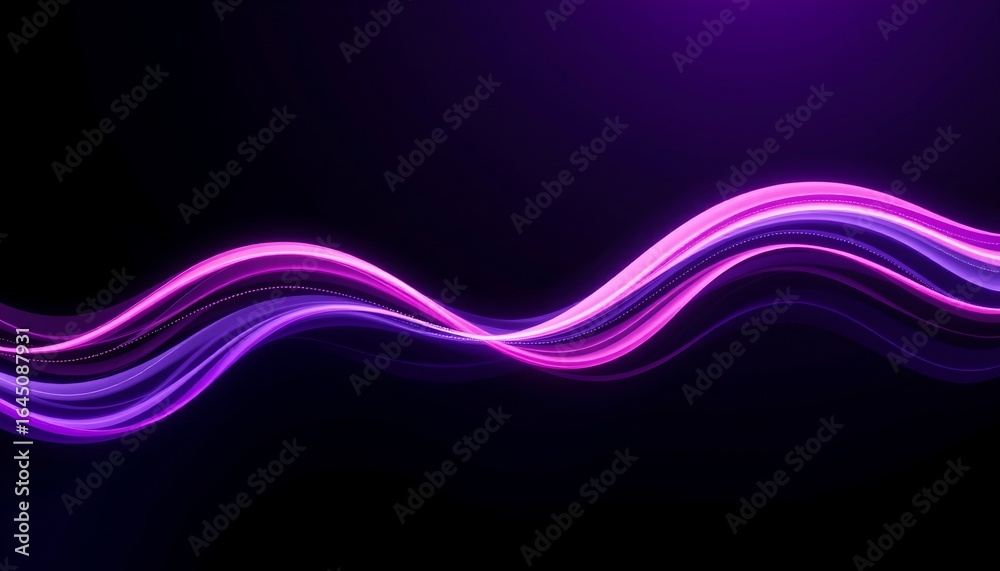 Obraz premium Dynamic Fluid Wave Purple and Pink Abstract