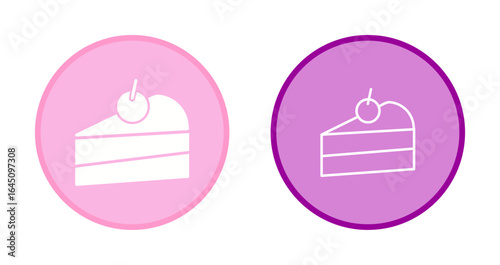 Cake Slice Icon Design