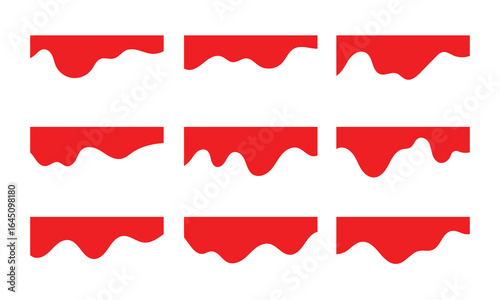 Collection of dividers shape templates. Modern separator header for website and app. Curve lines, wave collection of abstract design element. Abstract divider template vector illustration in eps 10.