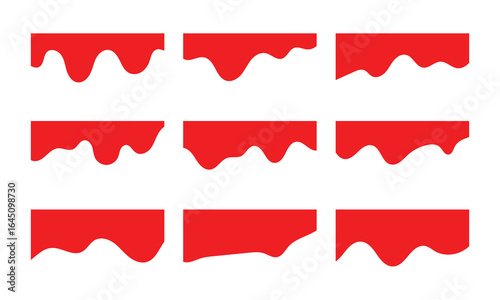 Collection of dividers shape templates. Modern separator header for website and app. Curve lines, wave collection of abstract design element. Abstract divider template vector illustration in eps 10.