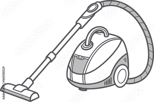 Vector Vacuum Cleaner Icon Adobe Illustrator Design