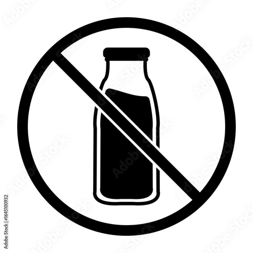 Lactose Free Icon, Simple Icon Vector Design, best used for presentation, application, web and banner