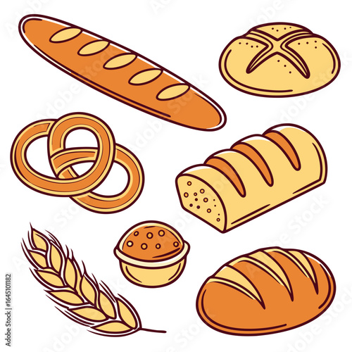 set of bread