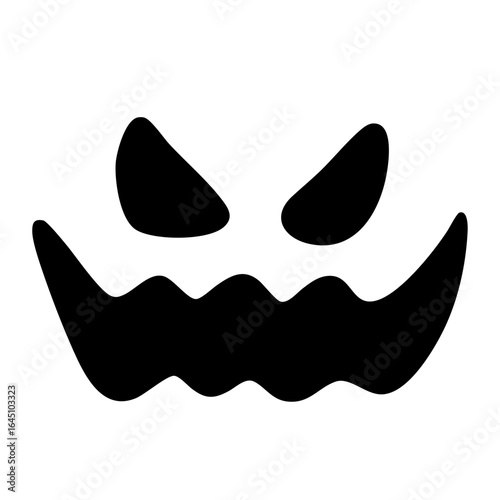 Halloween ghost horror expression illustration