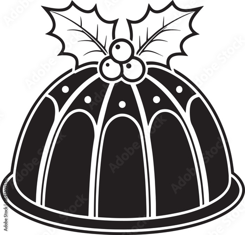 Christmas Pudding Illustration