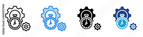 Effectiveness icon set multiple style collection