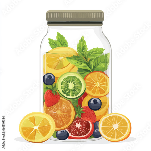 a fresh fruit_water infused