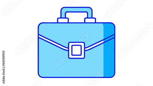 blue suitcase icon