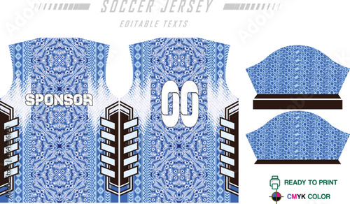 Sublimation jersey patten and Design