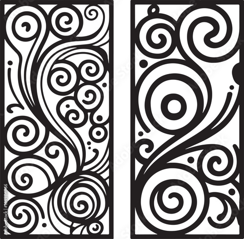 wall panel laser cut design features intricate patterns perfect for wall art and home decoration.