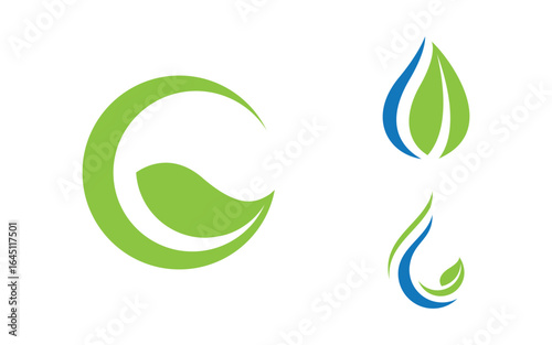 Tree leaf ecology nature  Healthy vegan concept element v4.10
