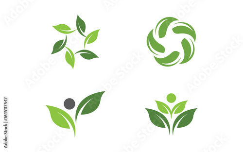 Tree leaf ecology nature  Healthy vegan concept element v4.12