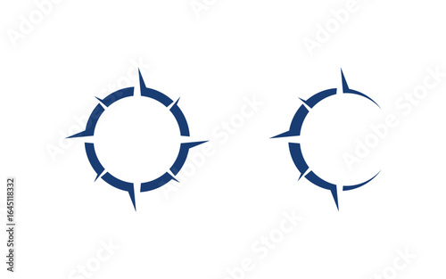 Modern Compass Logo vector ion illustration design v3.1