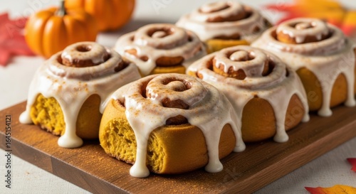 Delicious Homemade Pumpkin Spice Cinnamon Rolls with Cream Cheese Glaze