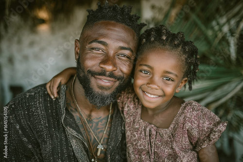 Loving Father and Daughter Hugging