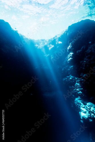 Underwater cave in Miyakojima