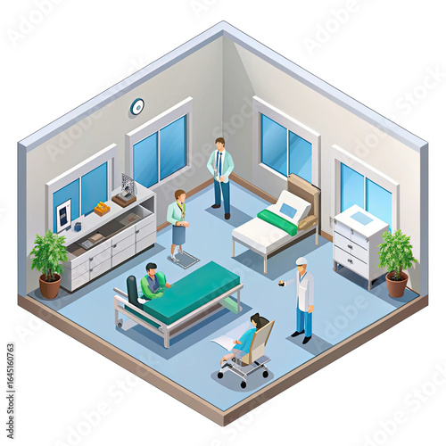 modern hospital  building