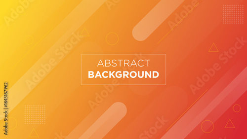 An abstract background featuring a warm yellow to red gradient with soft geometric shapes and diagonal lines. Great for use in digital design, marketing materials, and modern layouts.