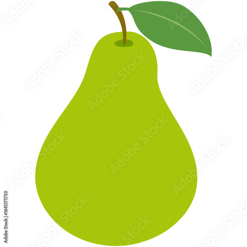 pear summer tropical fruits illustration