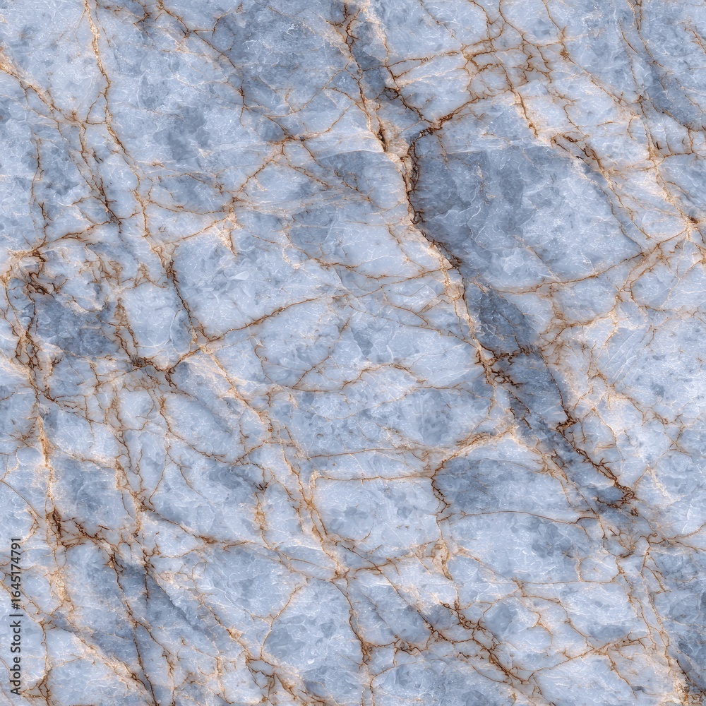 Fototapeta premium Light blue marble with golden veins