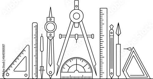 Precise drafting tools for architects students engineers and designers offering accurate measurements and clean lines