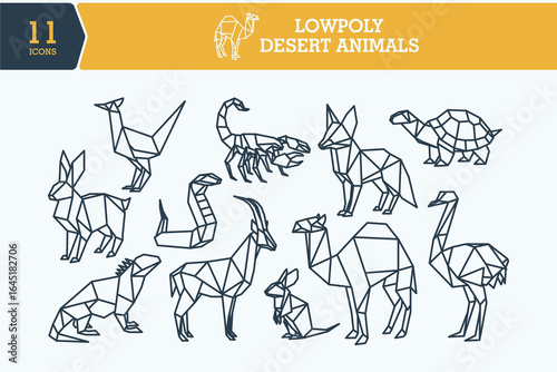11 ICON LOWPOLY DESERT ANIMAL